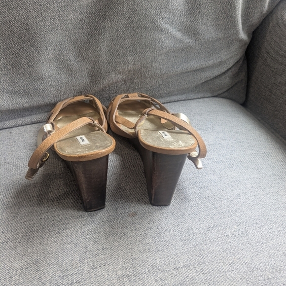 Miu Miu Strappy Leather Wedges - Picture 6 of 6